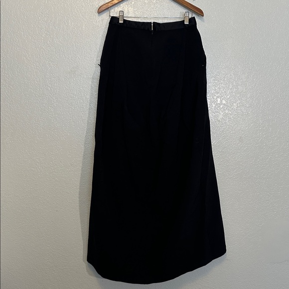 ADIDAS Y3 YOHJI YAMAMOTO Black Tie Waist Maxi Skirt NWOT M - Picture 12 of 12